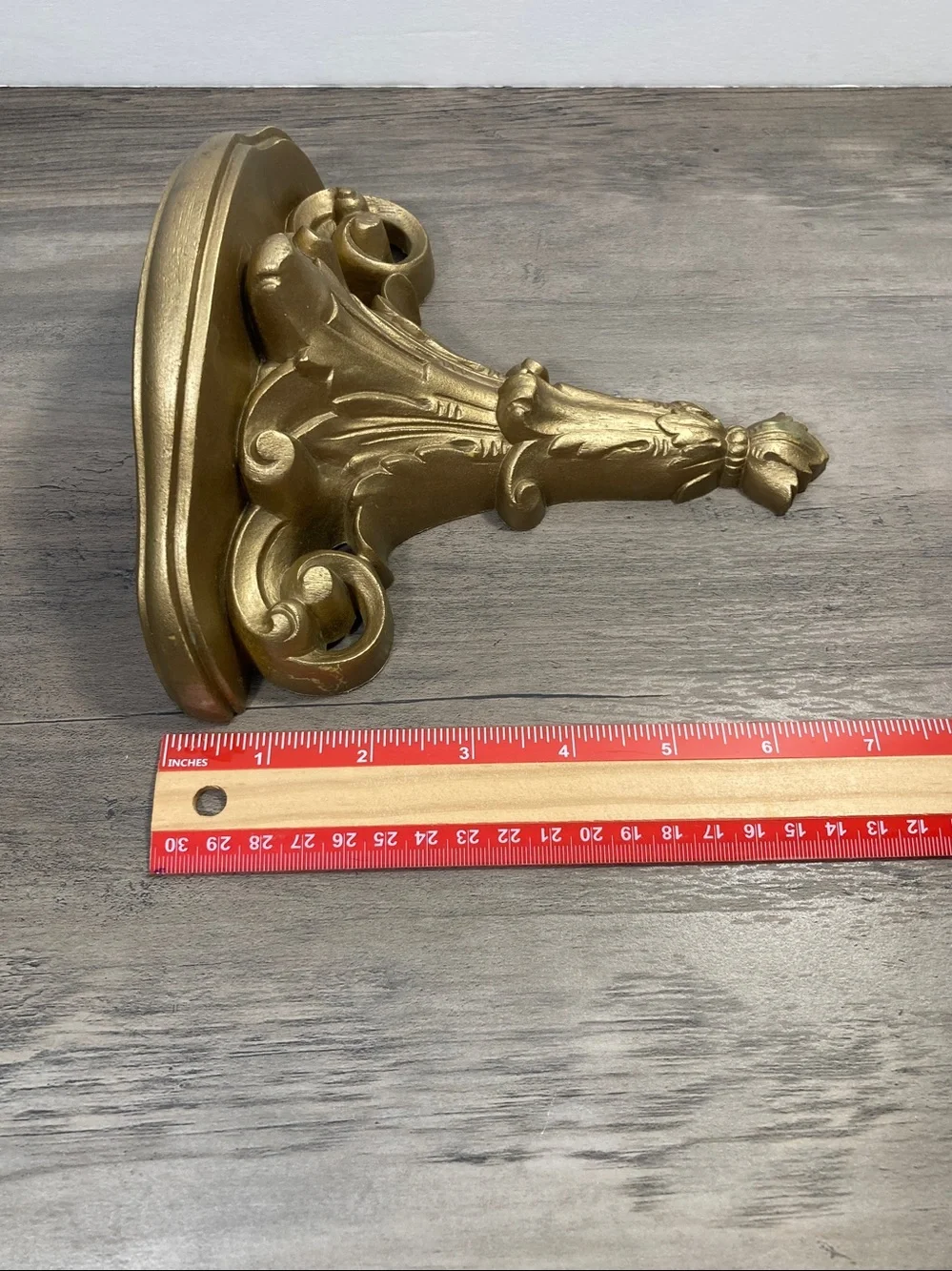 Vintage Burwood Decorative Wall Shelf Hollywood Regency